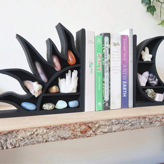 009 - Sun Moon Crystal Shelf Bookend