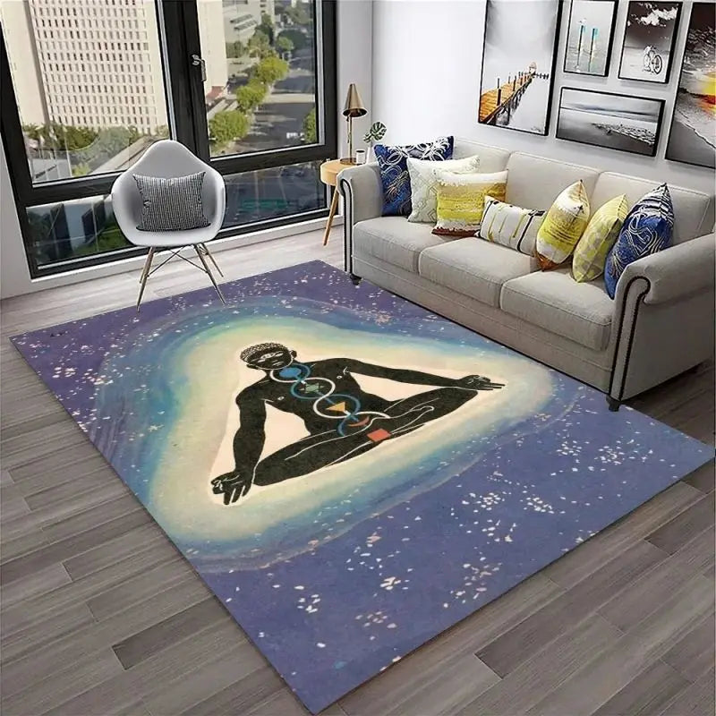 012 - 7 Chakras Yoga Meditation Non-Slip Area Mat