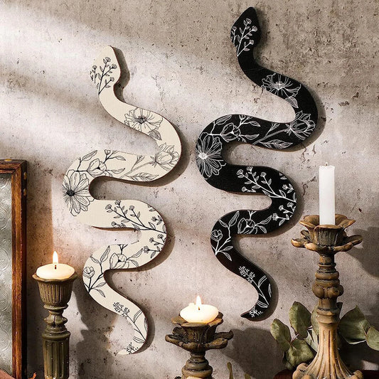 009 - Wooden Snake Wall Art