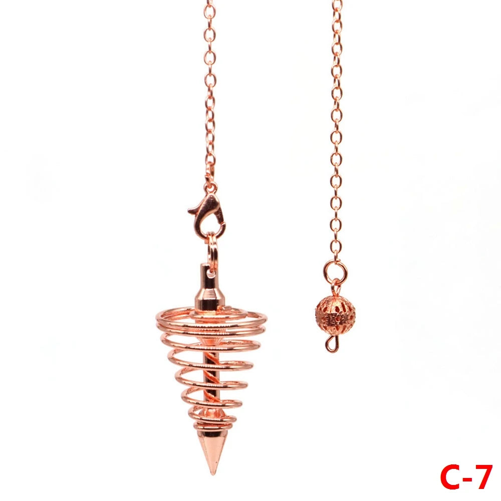 004 - Brass-Plated Copper Cone Pendulum