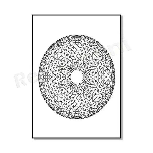 009 - Sacred Geometry Canvas Print Wall Art