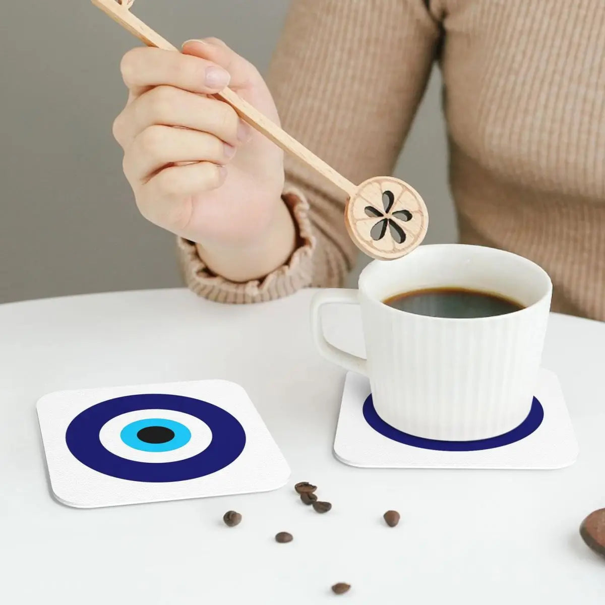 004 - Evil Eye Nazar Coasters – Set of 6