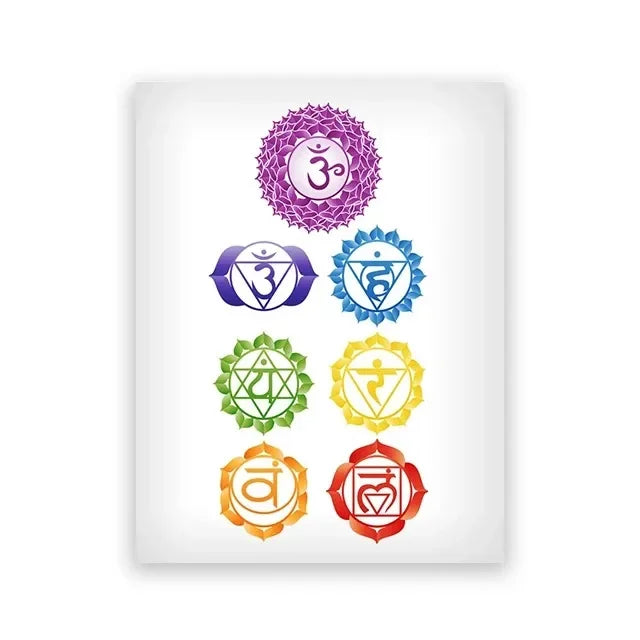 009 - Crown Chakras & Reiki Canvas Print Wall Art