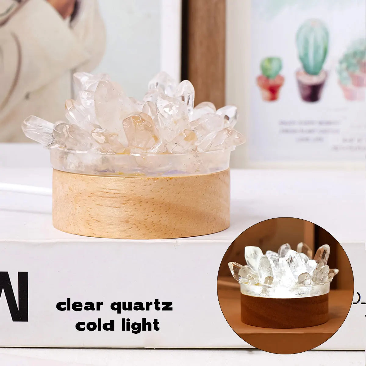 004 - Crystal Quartz Aromatherapy Diffuser Lamp