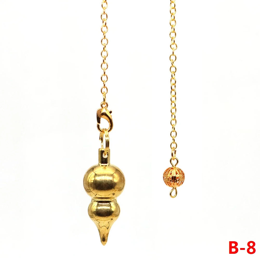 004 - Brass-Plated Copper Cone Pendulum