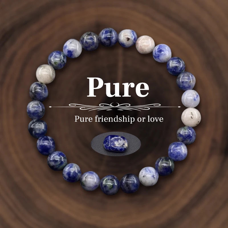 011 - Personalized Natural Stone Beads Energy Bracelet
