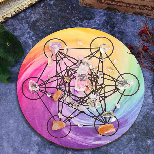 002 - Metatron Cube Divination Plate