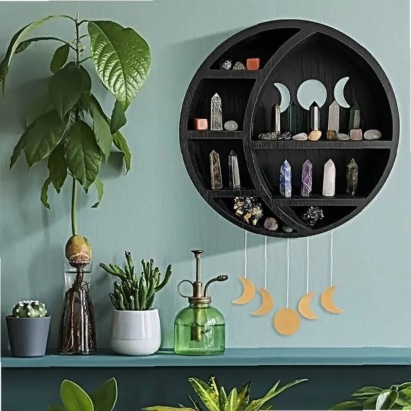 009 - Triple Moon Crystals & Herbs Round Display Rack