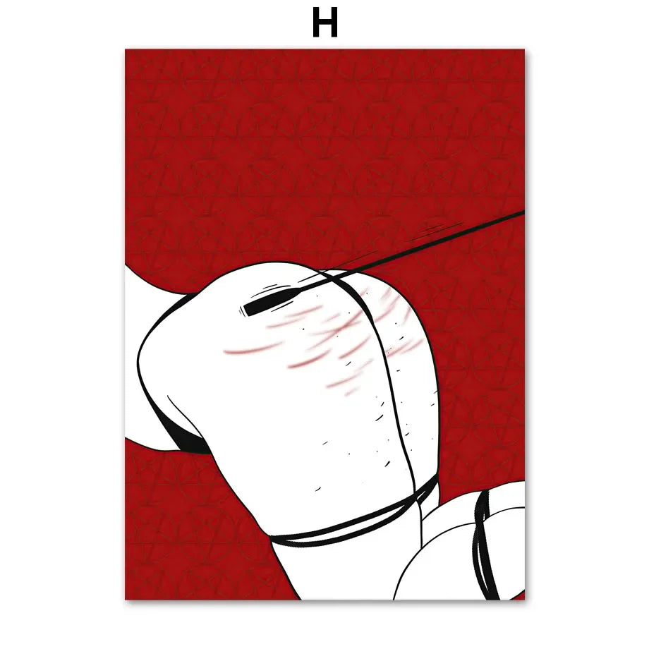 009 - Shibari She-Devil Canvas Print Wall Art