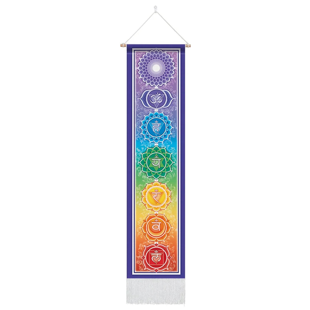 012 - Seven Chakra Tapestry Wall Hanging