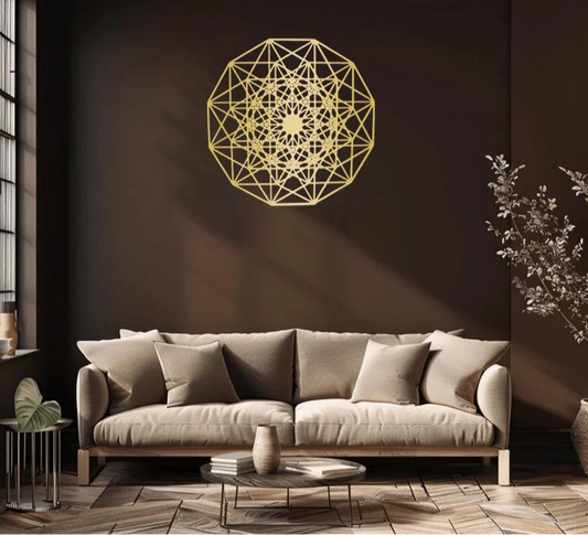 009 - Sacred Geometric Metal Wall Art