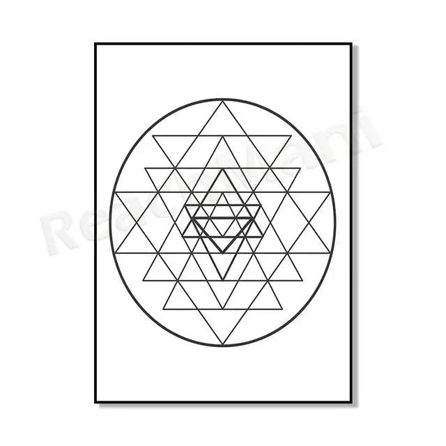 009 - Sacred Geometry Canvas Print Wall Art