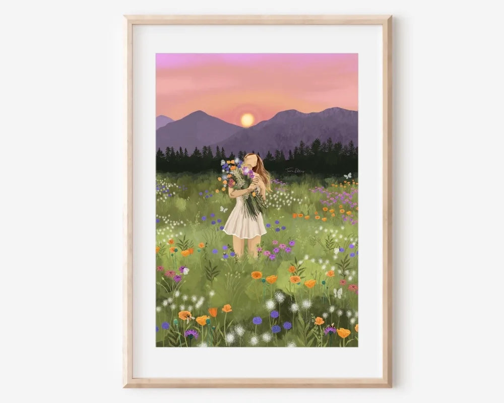 009 - Bohemian Moon Canvas Print Wall Art