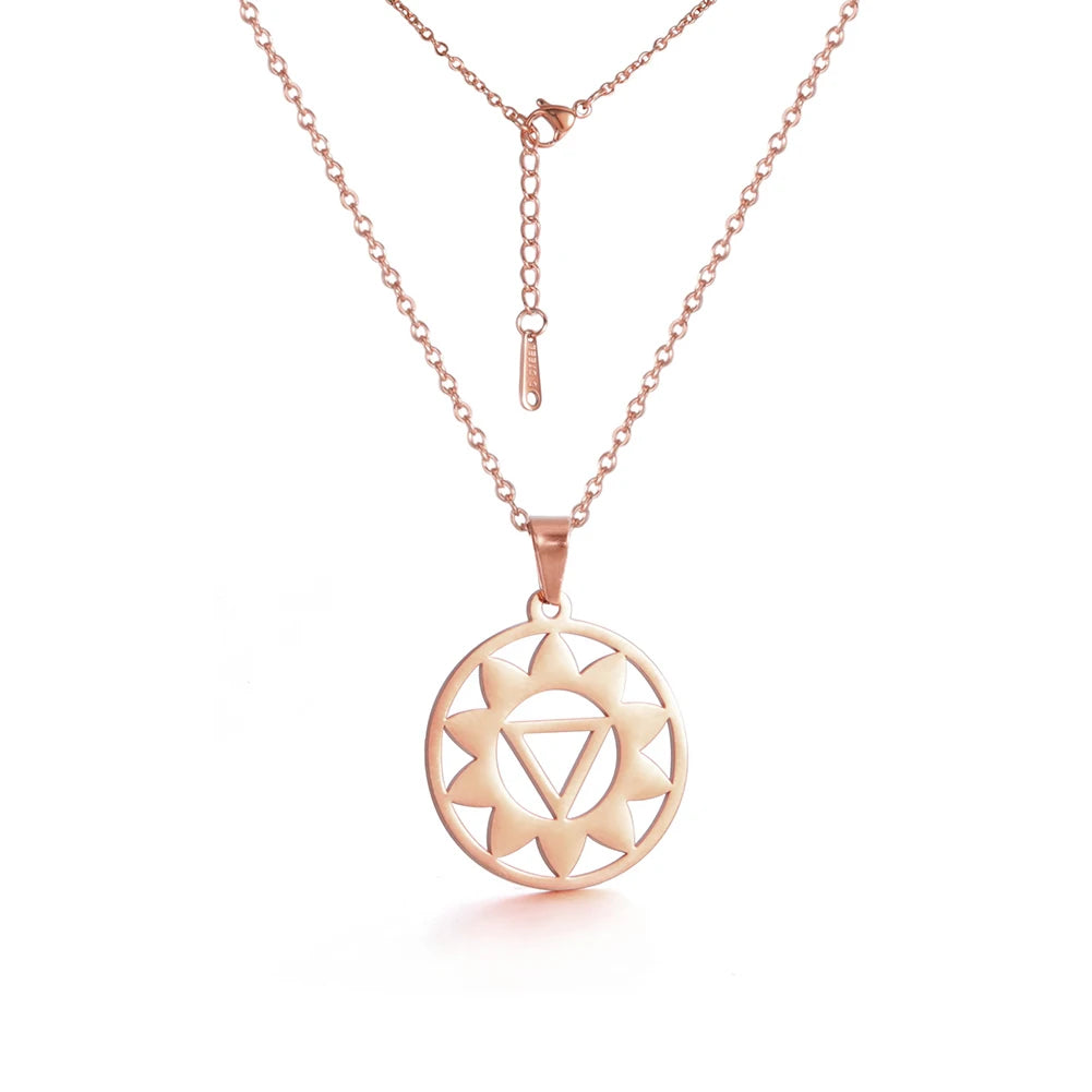 011 - Seven Chakras Symbol Pendant Necklace