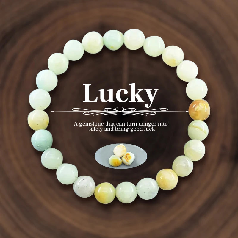 011 - Personalized Natural Stone Beads Energy Bracelet