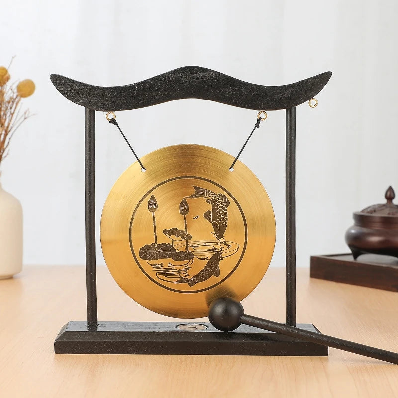 012 - Mini Desktop Gong with Mallet