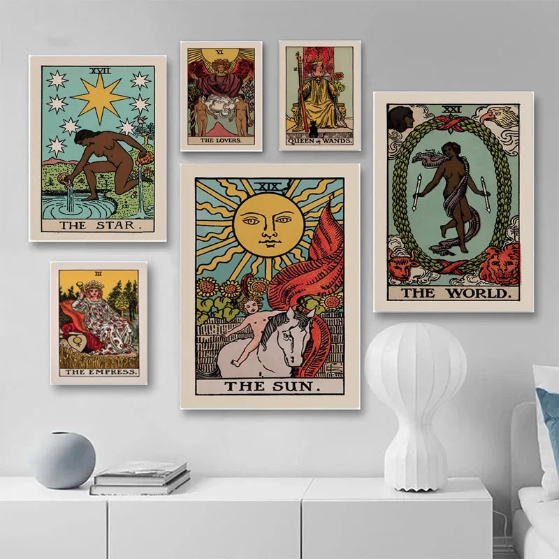 009 - Classic Tarot Canvas Print Wall Art