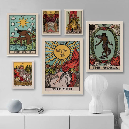 009 - Classic Tarot Canvas Print Wall Art