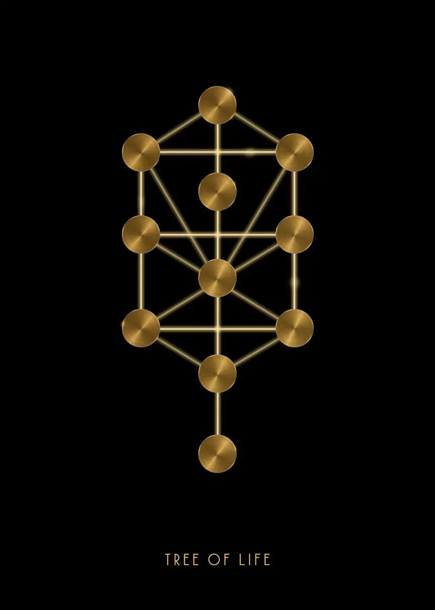 009 - Golden Geometry Canvas Print Wall Art
