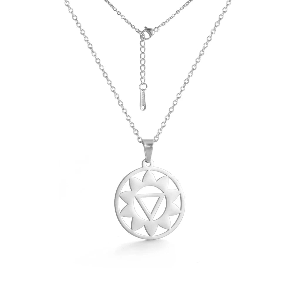 011 - Seven Chakras Symbol Pendant Necklace