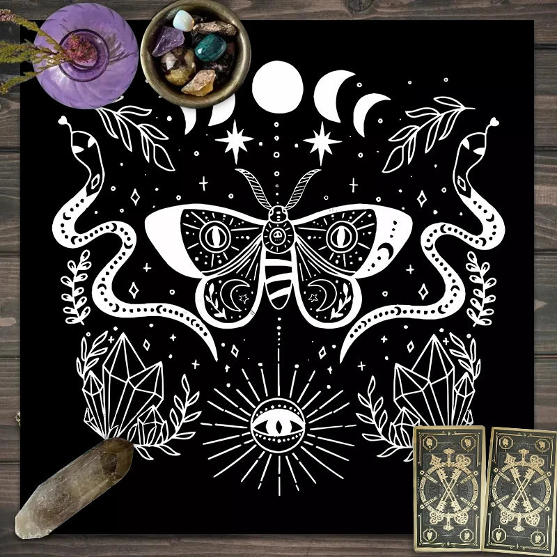 Twelve constellations tarot astrology altar cloth