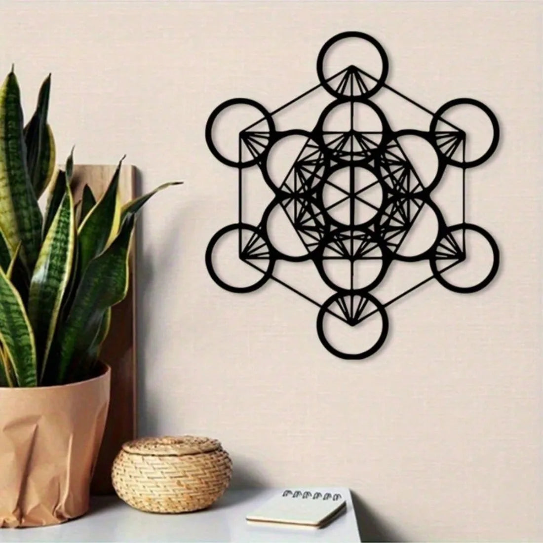 009 - Metatron's Cube Metal Wall Art