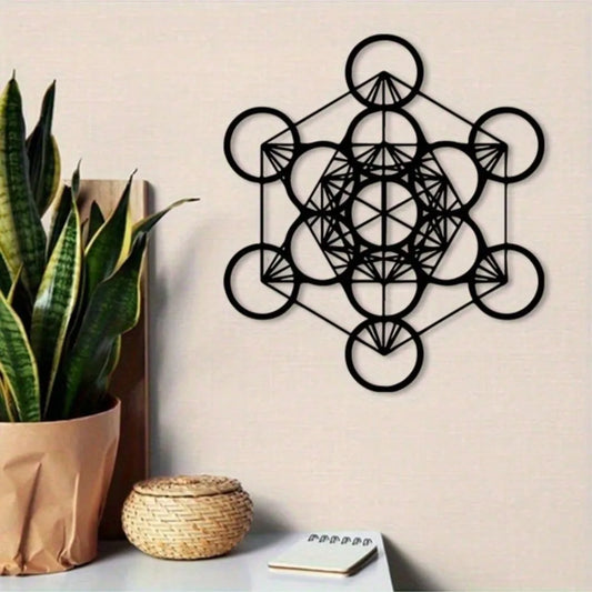 009 - Metatron's Cube Metal Wall Art