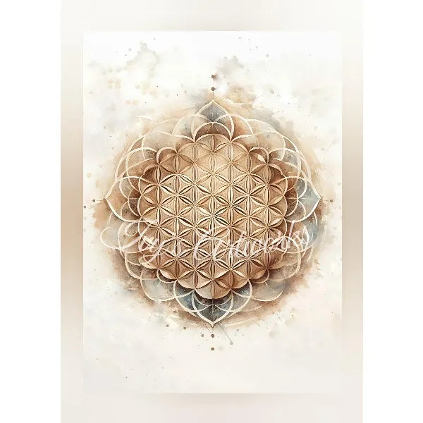 009 - Boho Sacred Geometry Canvas Print Wall Art