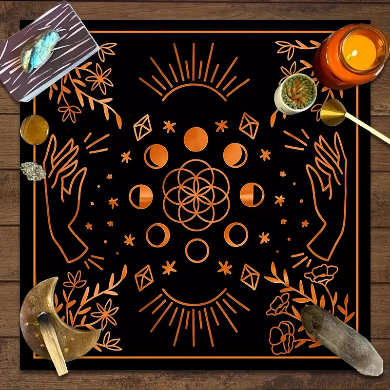 Twelve constellations tarot astrology altar cloth
