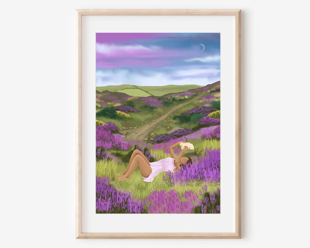009 - Bohemian Moon Canvas Print Wall Art