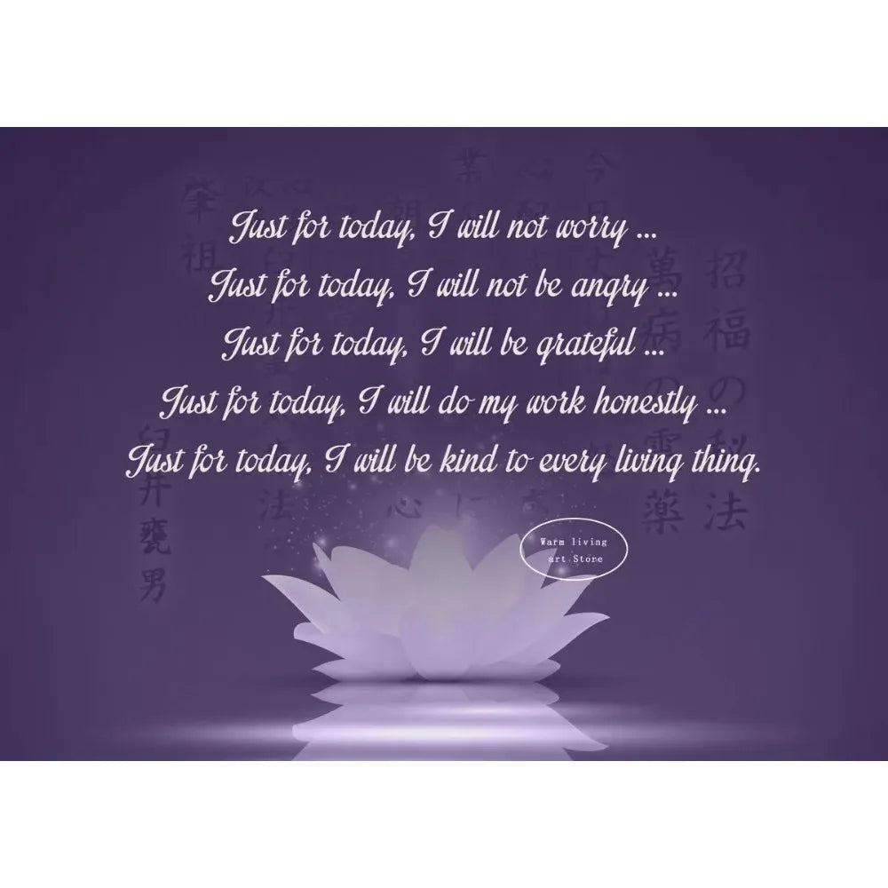 009 - Reiki Principles & Symbols Yoga Canvas Print Wall Art
