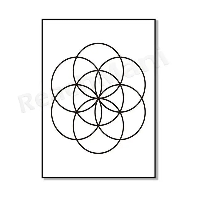 009 - Sacred Geometry Canvas Print Wall Art