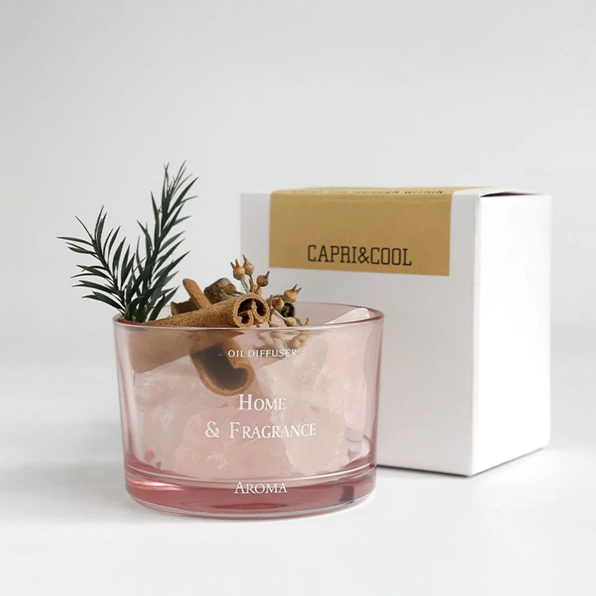 004 - Crystal Stone Essential Oil Diffuser with Herbs
