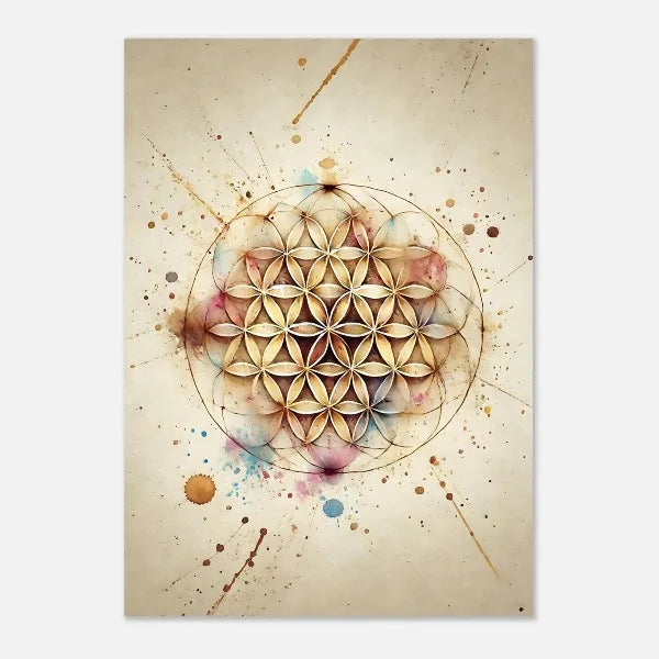 009 - Boho Sacred Geometry Canvas Print Wall Art
