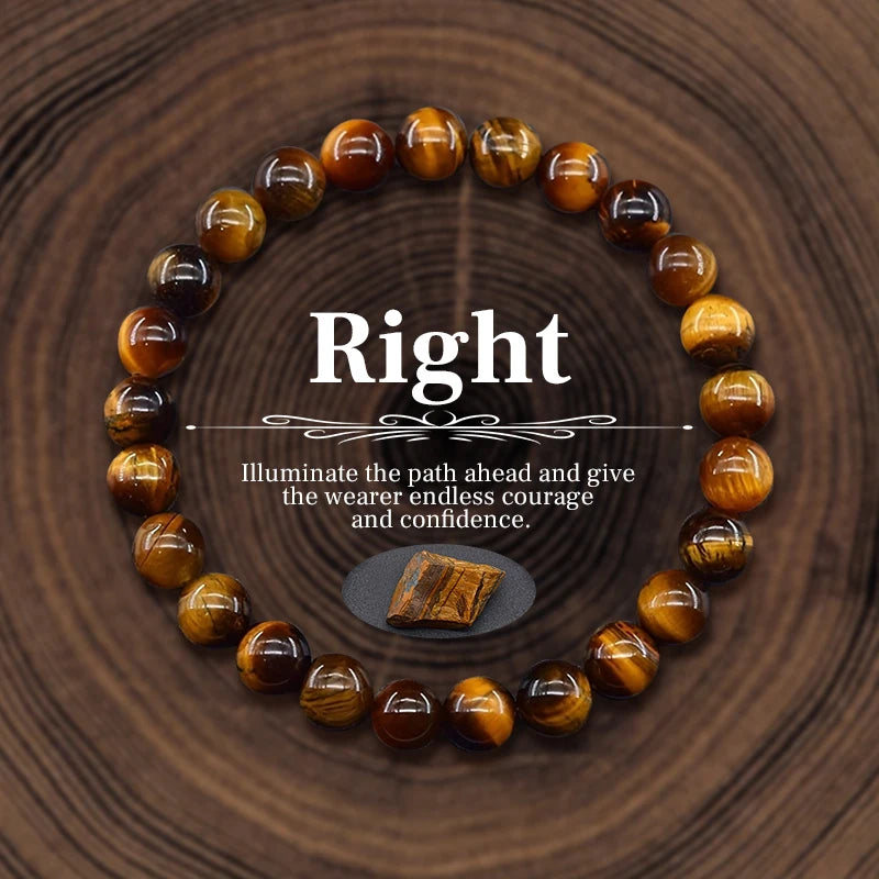 011 - Personalized Natural Stone Beads Energy Bracelet