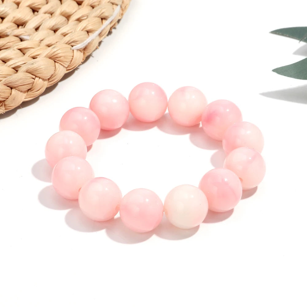 011 - Marbled Acrylic Beaded Strand Bracelet