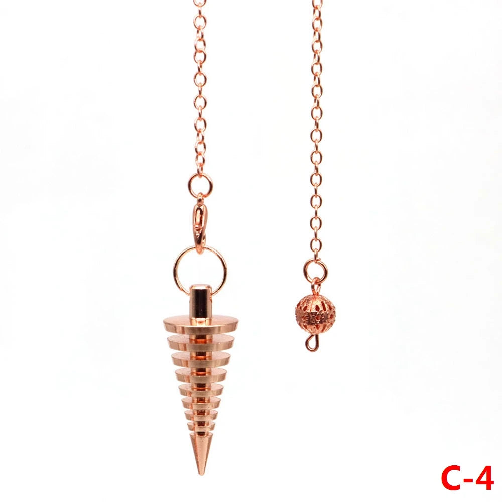 004 - Brass-Plated Copper Cone Pendulum