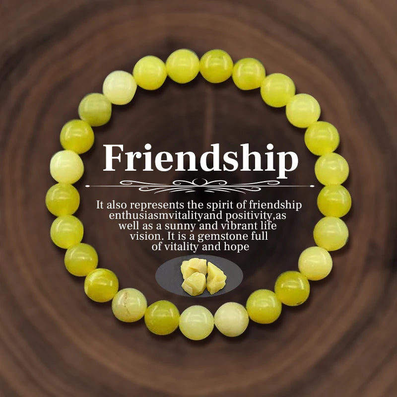 011 - Personalized Natural Stone Beads Energy Bracelet
