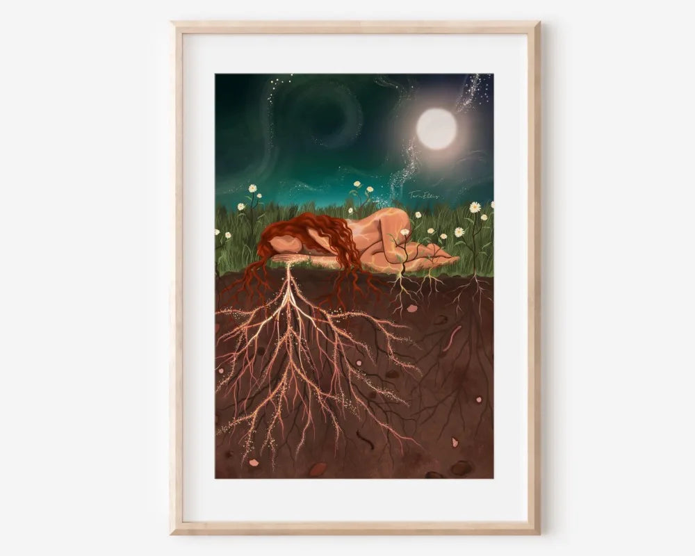 009 - Bohemian Moon Canvas Print Wall Art