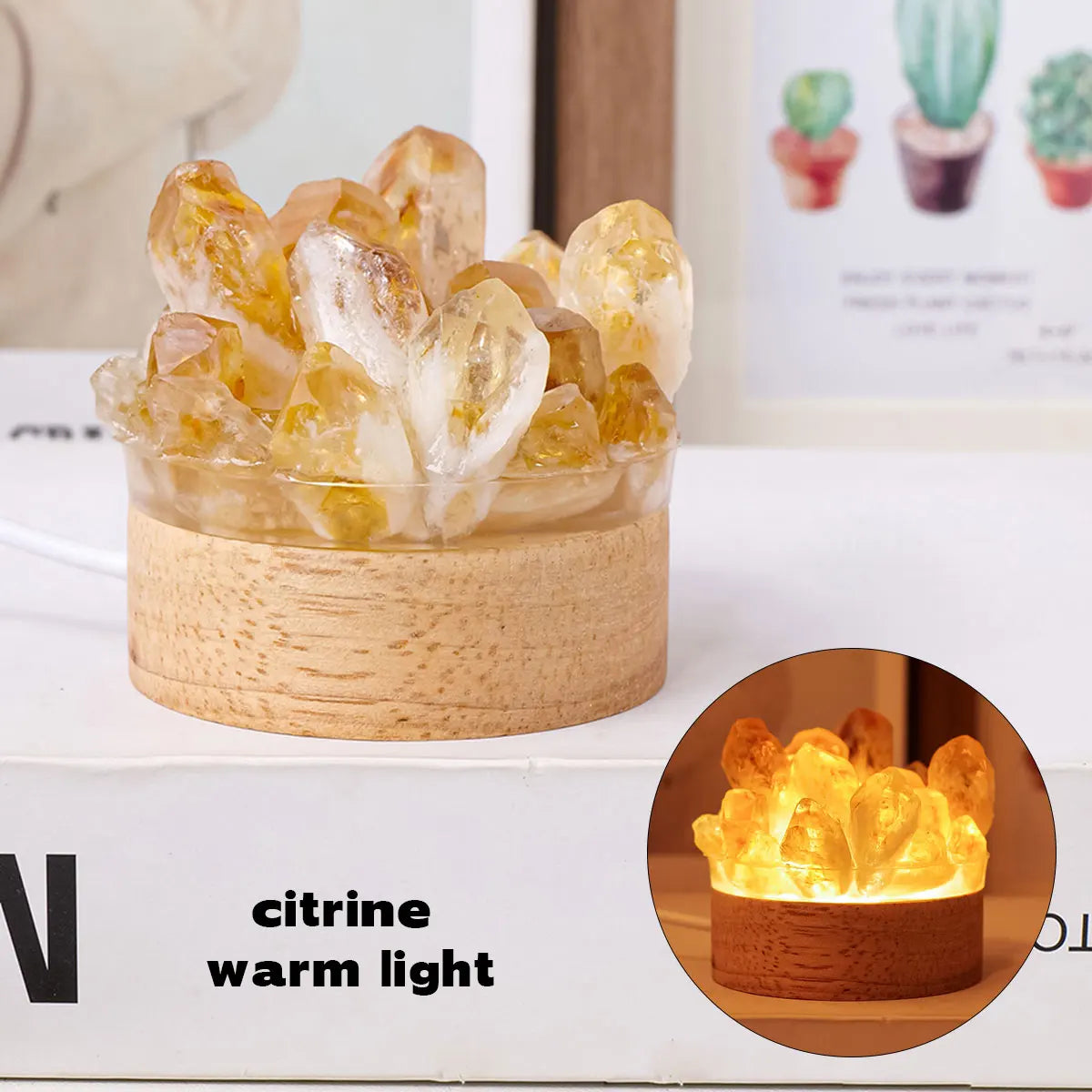 004 - Crystal Quartz Aromatherapy Diffuser Lamp