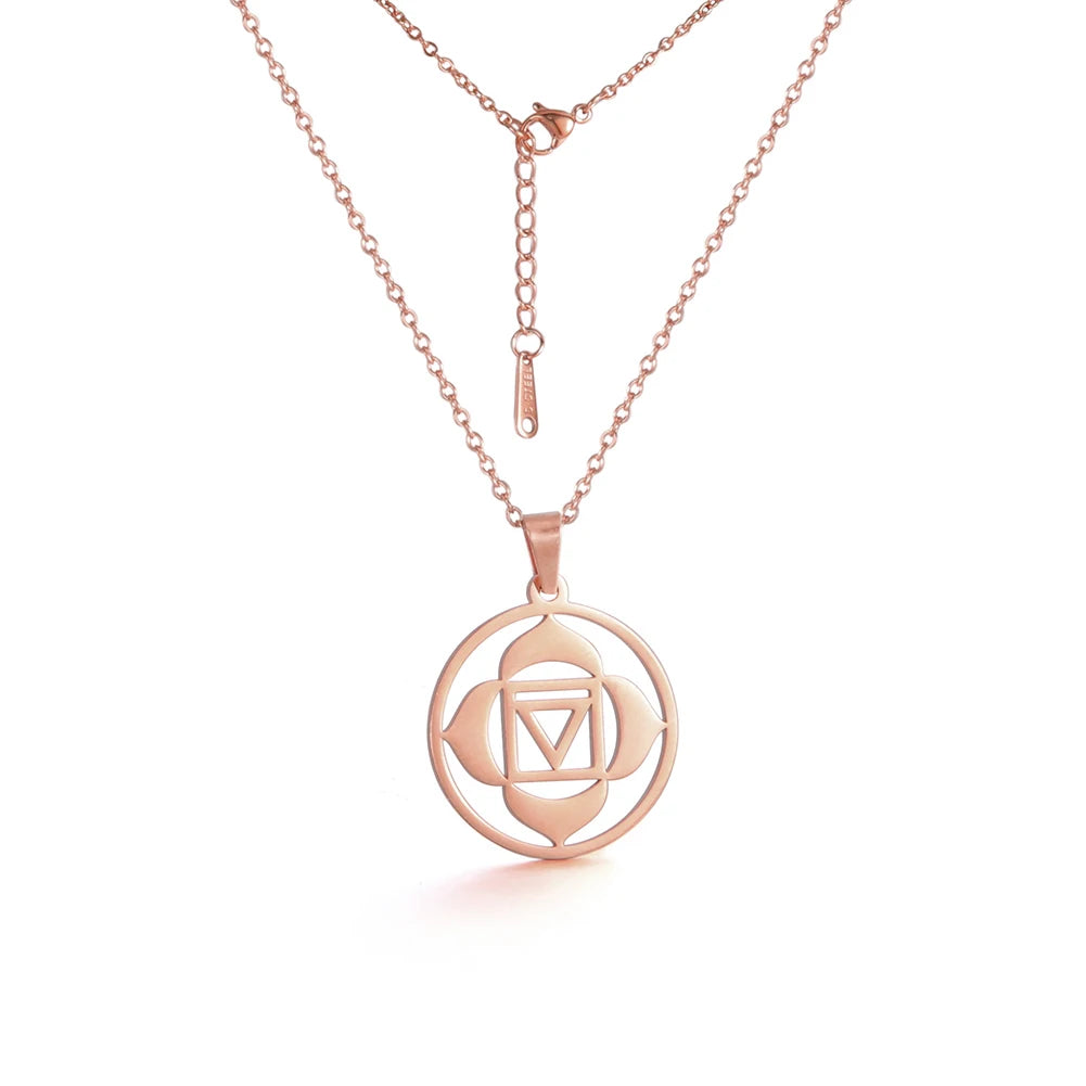 011 - Seven Chakras Symbol Pendant Necklace