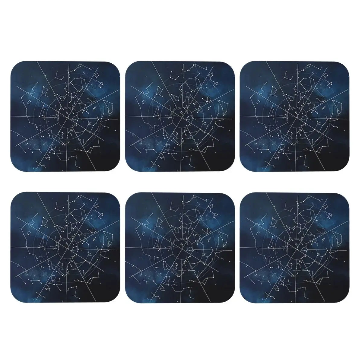 004 - Zodiac Constellation Celestial Coasters – Set of 6