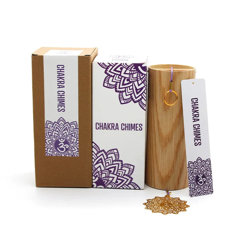 012 - 7 Chakras Bamboo Wind Chimes for Attracting Positive Energy