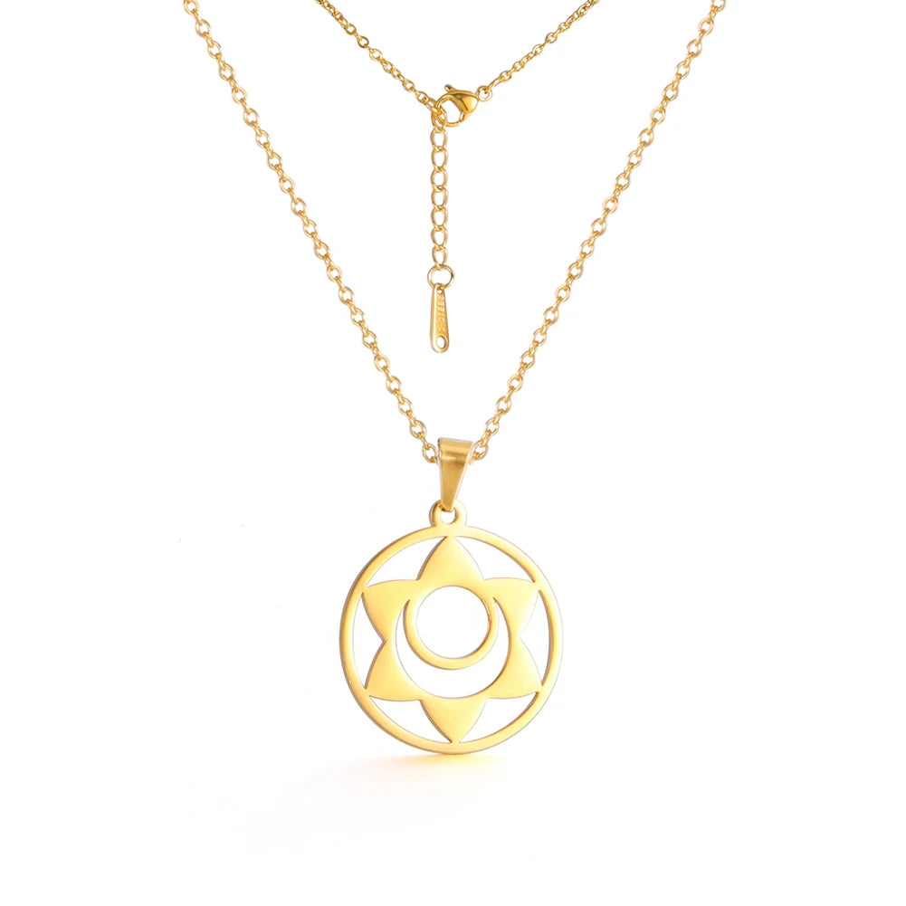 011 - Seven Chakras Symbol Pendant Necklace