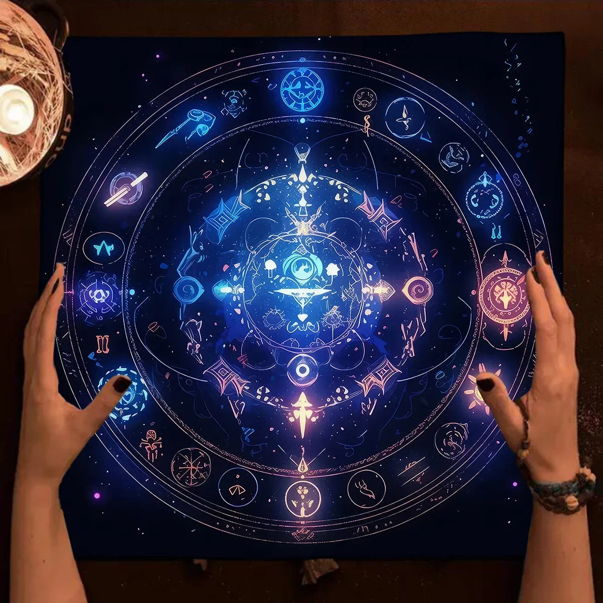 002 - Mandala & Flower of Life Divination Altar Cloth & Decor