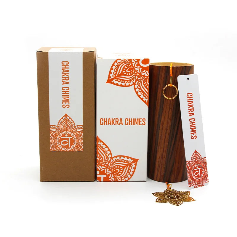 012 - 7 Chakras Bamboo Wind Chimes for Attracting Positive Energy
