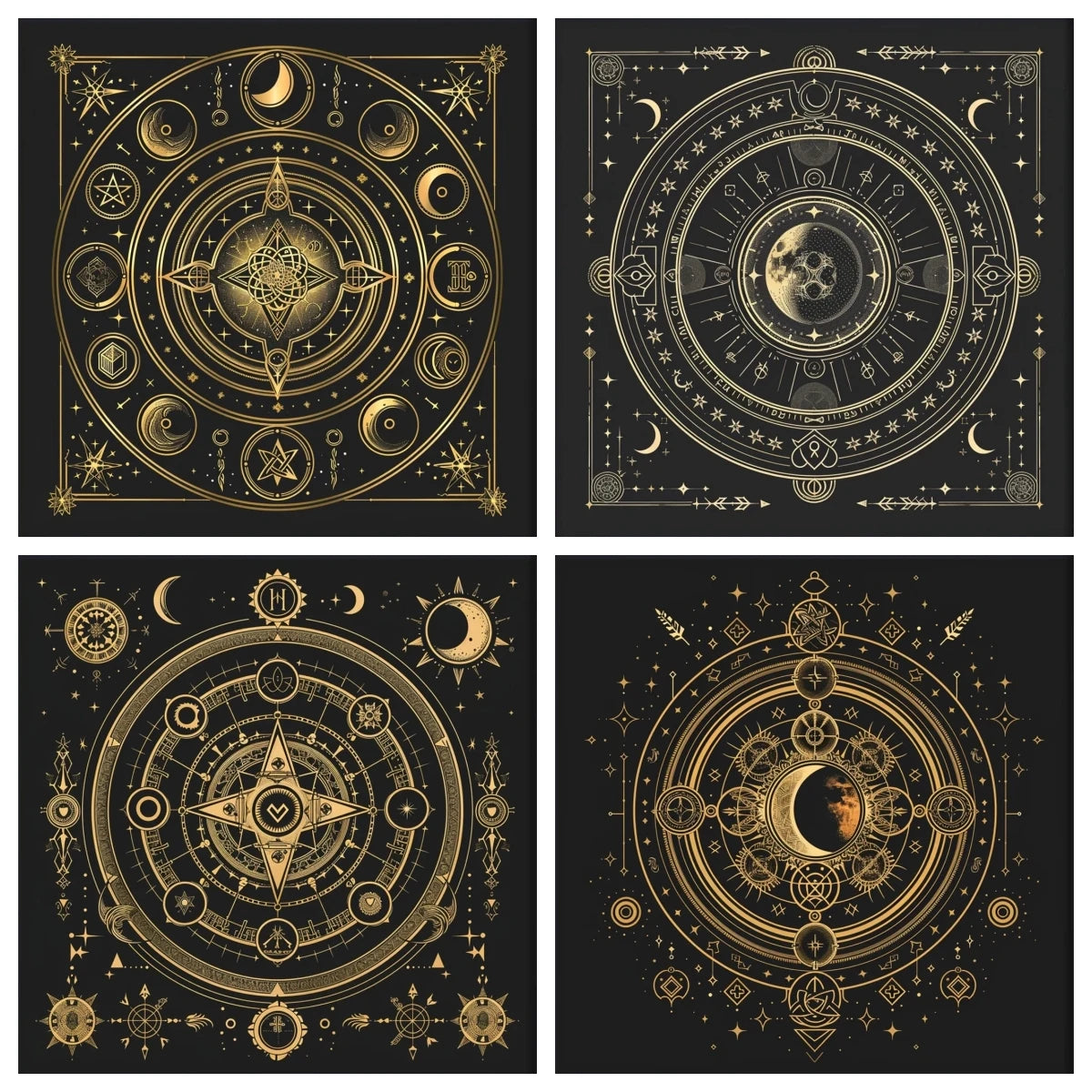 Suede velvet tarot divination altar cloth