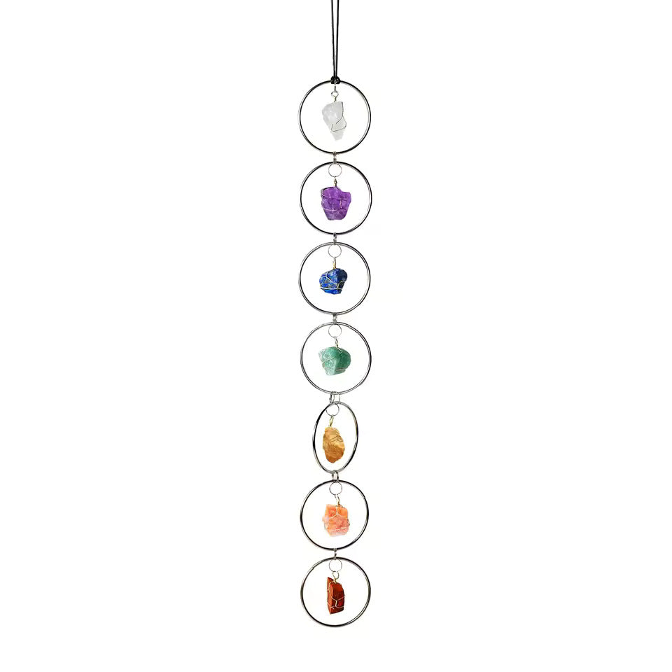 012 - Natural Stone 7 Chakra Hanging  Ornament