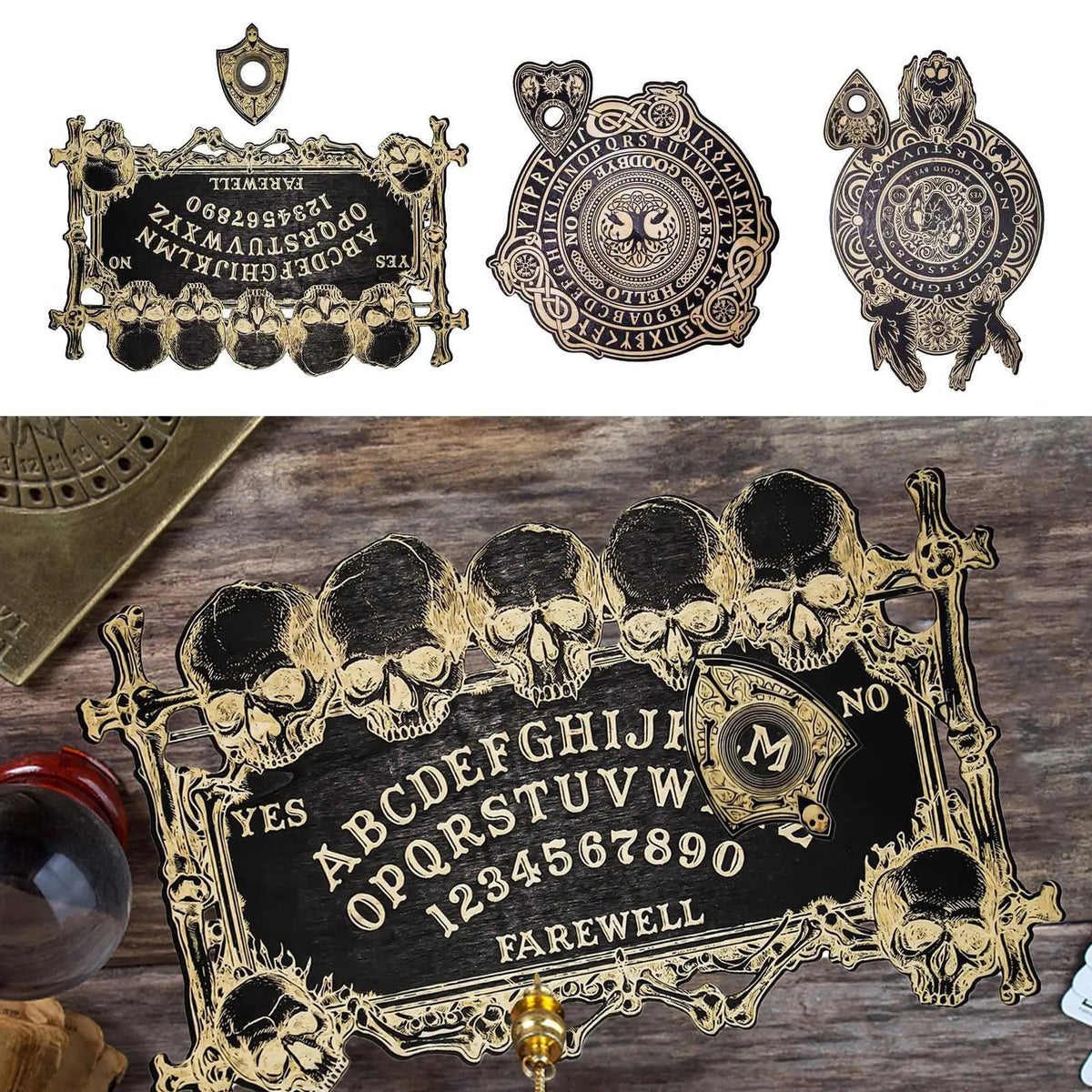Wooden talking spirit board divination board