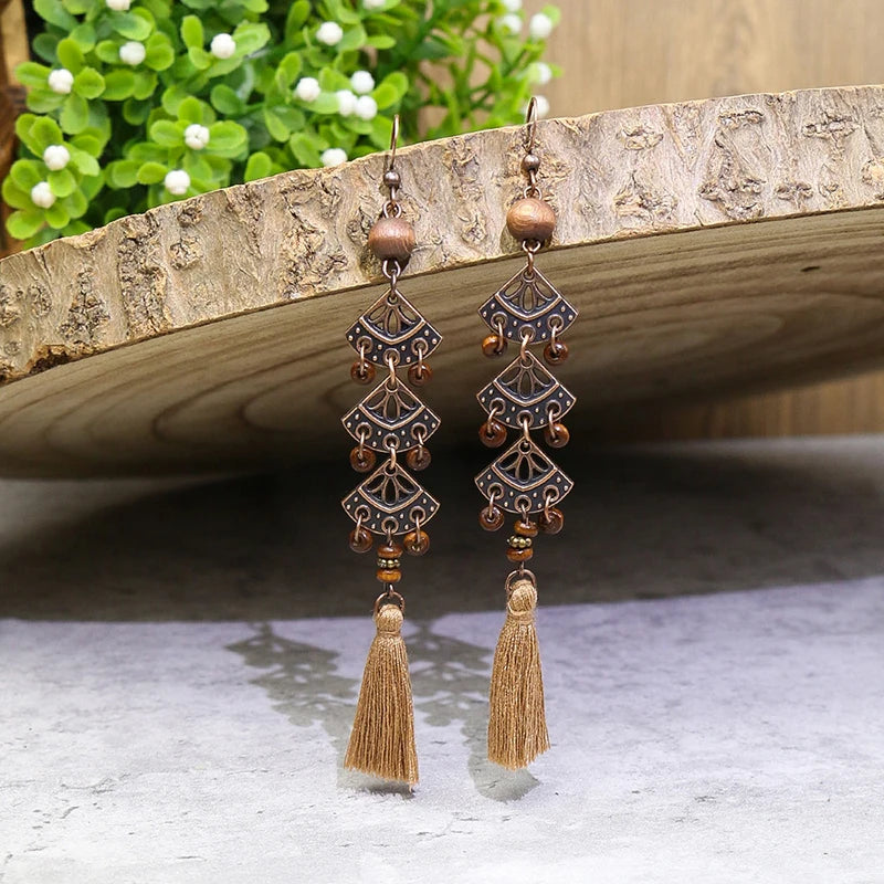 011 - Vintage Bohemian Fashion Drop Earrings